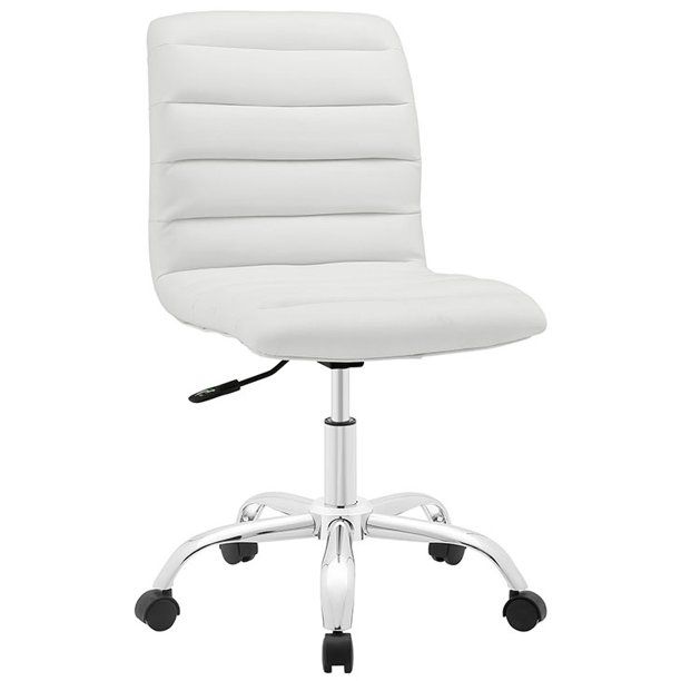 Modway Ripple Armless Mid-Back Leatherette Office Chair