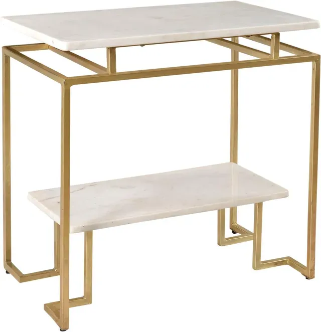 Coast to Coast Imports™ Gold/White Accent Table