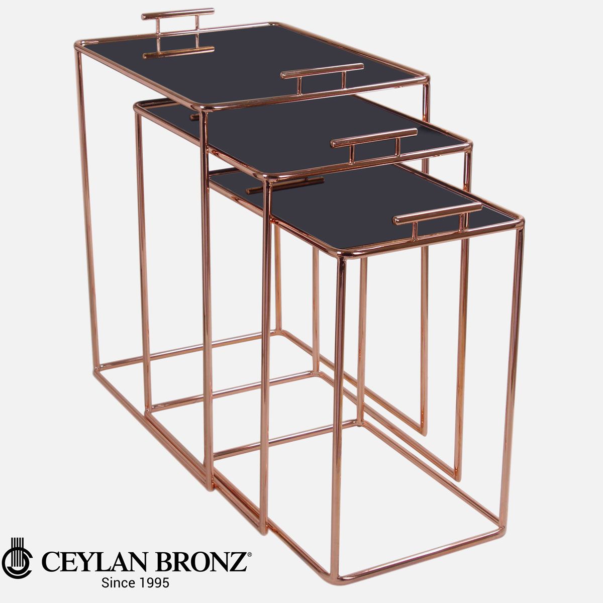 Tray – Coffee Table Set of 3 - Ceylan Bronz