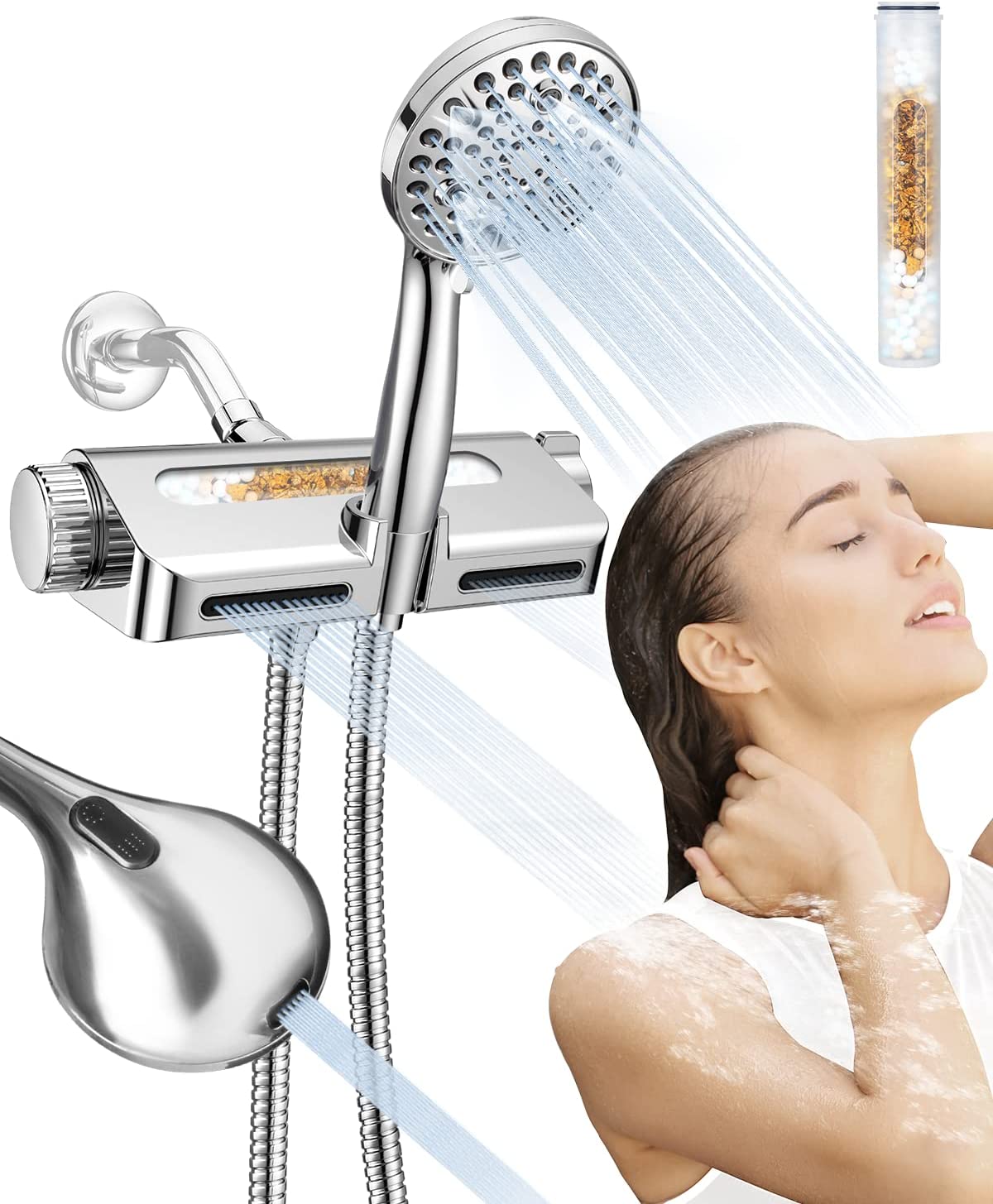 MakeFit Filtered Shower Head Combo