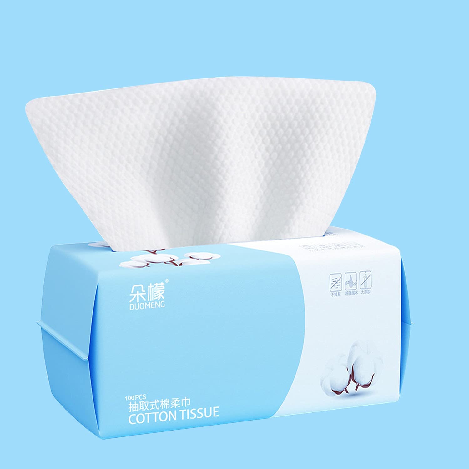Rouceyxin Cotton Facial Dry Wipes