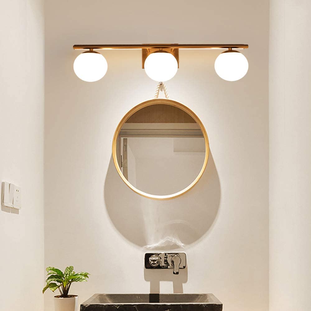 YHTlaeh New Bathroom Vanity Light 3 Lights Fixtures